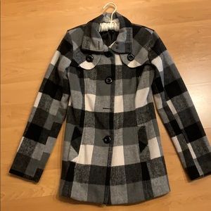 A. Byer plaid pea coat